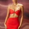 Ruched Asymmetric Mini Dress In Red -Women Clothes Shop 4275 2 charm me red twist bust asymmetric cut out bodycon mini dress 1