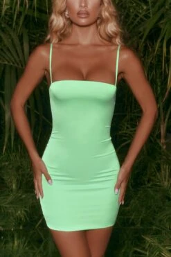 Satin Bodycon Mini Dress In Mint 14 Satin Bodycon Mini Dress In Mint -Women Clothes Shop 4546 6 back before dawn mint bust flattering strappy satin mini dress 2