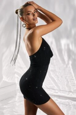 Cowl Neck Mini Dress In Black -Women Clothes Shop 4962 6 pretty principle black cowel neck bodycon mini dress 1