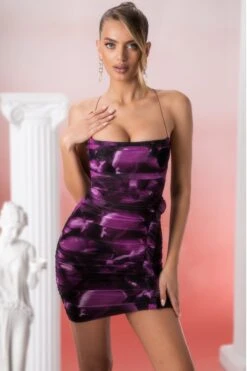 Cowl Neck Mini Dress In Multi Print 19 Cowl Neck Mini Dress In Multi Print -Women Clothes Shop 5021 9 elysian multi cowl bust back detail mini dress