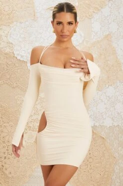Cut Out Hip Mini Dress In Ivory -Women Clothes Shop 5173 3 Liana Ivory Long Sleeve Cut Out Cowl Neck Mini Dress a25eb57b 1400 4ac3 96dc 5ecd99ea6838