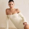 Long Sleeve Bardot Mini Dress In Ivory -Women Clothes Shop 5437 8 Nasima Ivory Off Shoulder Long Sleeve Mini Dress c4d96c24 75d0 4d25 8d15 741c17667052