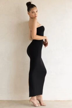Bandeau Maxi Dress In Black -Women Clothes Shop 5467 3 Black Tube Maxi Dress