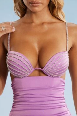 Ruched Cut Out Mini Dress In Purple 22 Ruched Cut Out Mini Dress In Purple -Women Clothes Shop 5503 10 Yuki Purple Cutout Cup Ruched Mini Dress