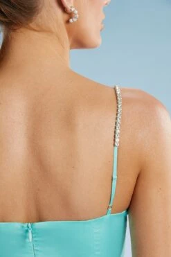 Wrap Midi Dress In Aqua -Women Clothes Shop 5586 9 Farrah Aqua Wrap Midaxi Dress