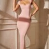 Sweetheart Neckline Maxi Dress In In Pink -Women Clothes Shop 5849 6 Dolcezza Pink Sweetheart Maxi