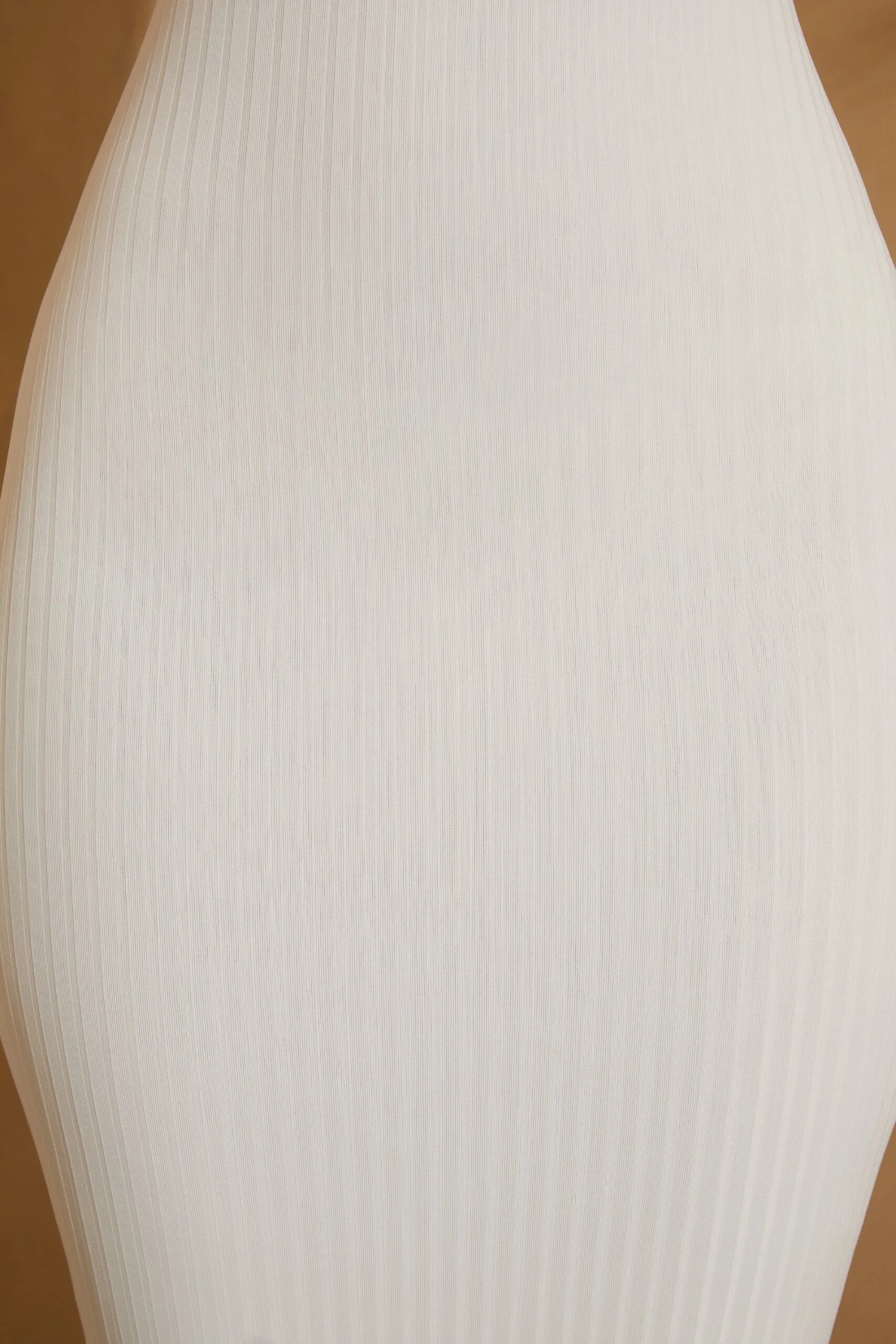 Racer Neck Ribbed Midi Dress In White 6 Racer Neck Ribbed Midi Dress In White - Image 4