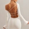 Off The Shoulder Mini Dress In Ivory 1 Off The Shoulder Mini Dress In Ivory -Women Clothes Shop 5867 10 Lilardia Ivory Open Back Mini Dress