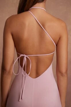 High Neck Backless Midaxi Dress In Mauve -Women Clothes Shop 5887 2 Mauve Backless Midaxi Dress