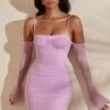 Off The Shoulder Mini Dress In Pink -Women Clothes Shop 5934 4 Honor Pink Off The Shoulder Mini Dress