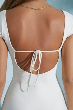 Open Back A-Line Mini Dress In Ivory -Women Clothes Shop 6046 8 Marina Black Square Neck Mini Dress 5e6ead5f cfbe 468c bf05 8a87b8b76049