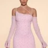 Embellished Asymmetric Corset Mini Dress In Blush -Women Clothes Shop 6129 2 Blush Asymmetric Cowl Neck Dress