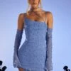 Embellished Asymmetric Corset Mini Dress In Light Blue -Women Clothes Shop 6129 2 Soho Light Blue Asymmetric Cowl Neck Corset A Line Mini With Ots Sleevecopy