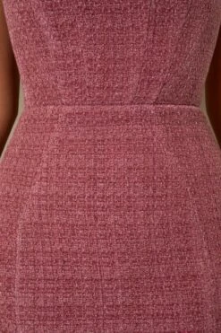 Tweed Square Neck Corset Mini Dress In Rose -Women Clothes Shop 6149 6 Odeya Plum Square Neck Corset Mini Dress 2