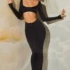 Long Sleeve Cut Out Maxi Dress In Black 2 Long Sleeve Cut Out Maxi Dress In Black -Women Clothes Shop 6164 3 Black Cut Out Maxi Dress