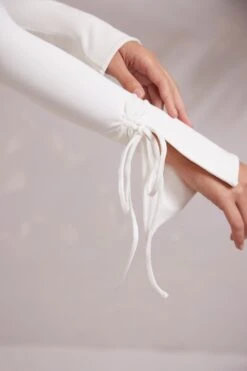 Long Sleeve Ruched A-Line Mini Dress In White -Women Clothes Shop 6182 3 Lilah White Ruched A Line Mini Dress fbb3dfcf 9bc5 4818 aa1c 3964e7efbfa5