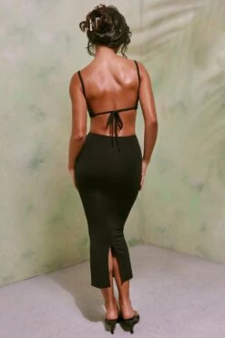 Ruched Cut Out Midi Dress In Black -Women Clothes Shop 6203 5 Demetria Black Cut Out Maxi Dress 7c82a3cf d5e3 462a bee1 b39f2fc1aec6