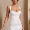 A-Line Corset Mini Dress In Ivory -Women Clothes Shop 6300 2 Delphine Ivory A Line Corset Mini Dress 16ee2534 df82 4762 83bf e2e6e3d6440c