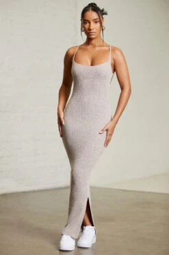 Low Back Maxi Dress In Mocha 15 Low Back Maxi Dress In Mocha -Women Clothes Shop 6314 5 Chocolate Square Neck Maxi Dress