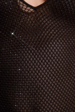 Embellished Low Back Maxi Dress In Black -Women Clothes Shop 6938 11 Black Low Back Max