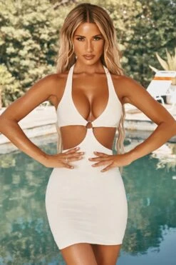 Darany Plunge Hoop Detail Cut Out Mini Dress In Ivory 16 Darany Plunge Hoop Detail Cut Out Mini Dress In Ivory -Women Clothes Shop ns0027 3 darany ivory cutout ring detail bodycon minidress 1